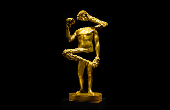 Artwork by ETTORE MARINELLI: ORO FUSO - "ORO FUSO INVITES ONLOOKERS TO EXPLORE THE DUALITY AND THE CONTRAST BETWEEN OPPOSITES."